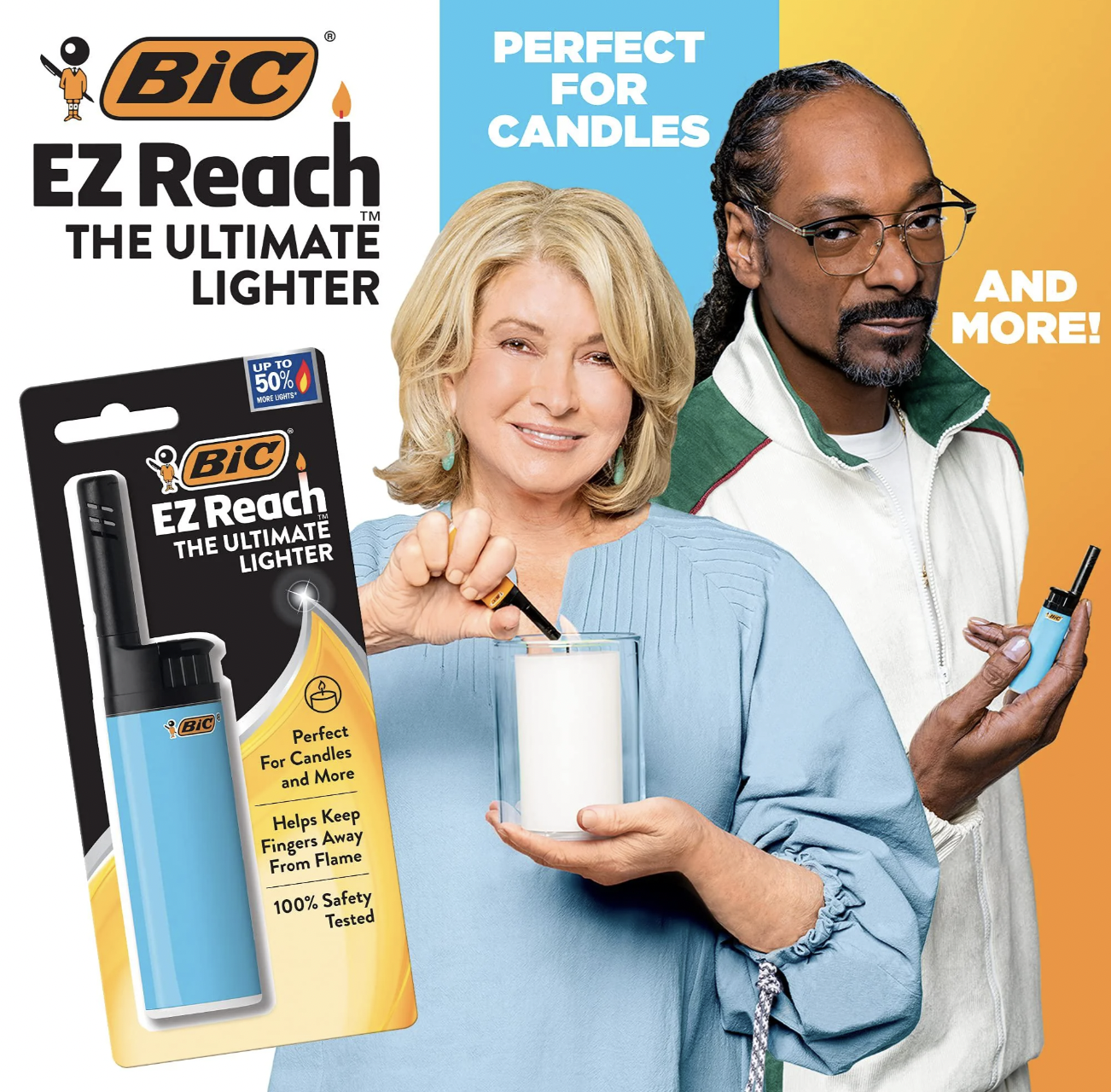 snoop dogg martha stewart lighter - Bic Ez Reach The Ultimate Lighter Up To 50% Bic Ez Reach The Ultimate Lighter Perfect For Candles Perfect For Candles and More Helps Keep Fingers Away From Flame 100% Safety Tested And More!